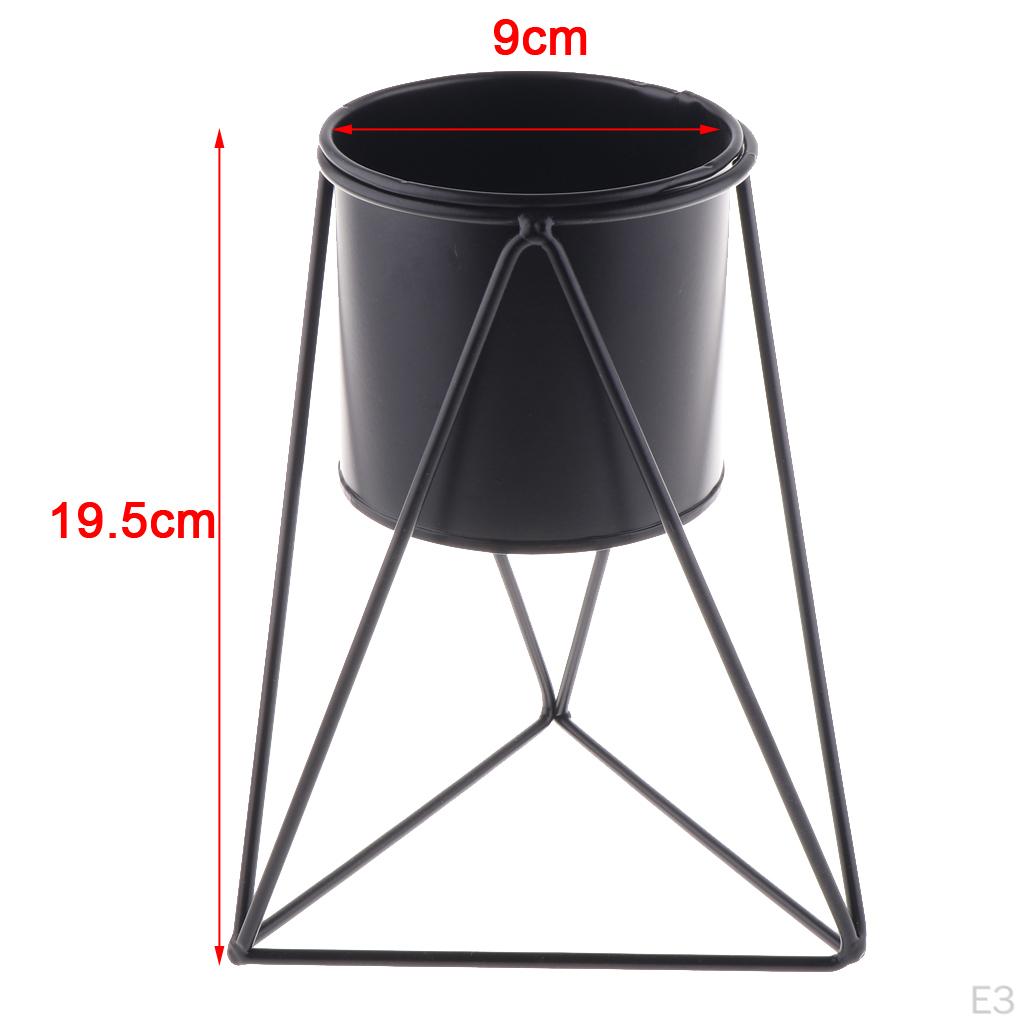 Creative Iron Rack Flower Pot Metal Vase For Indoor Living Room Balcony Bar Decoration