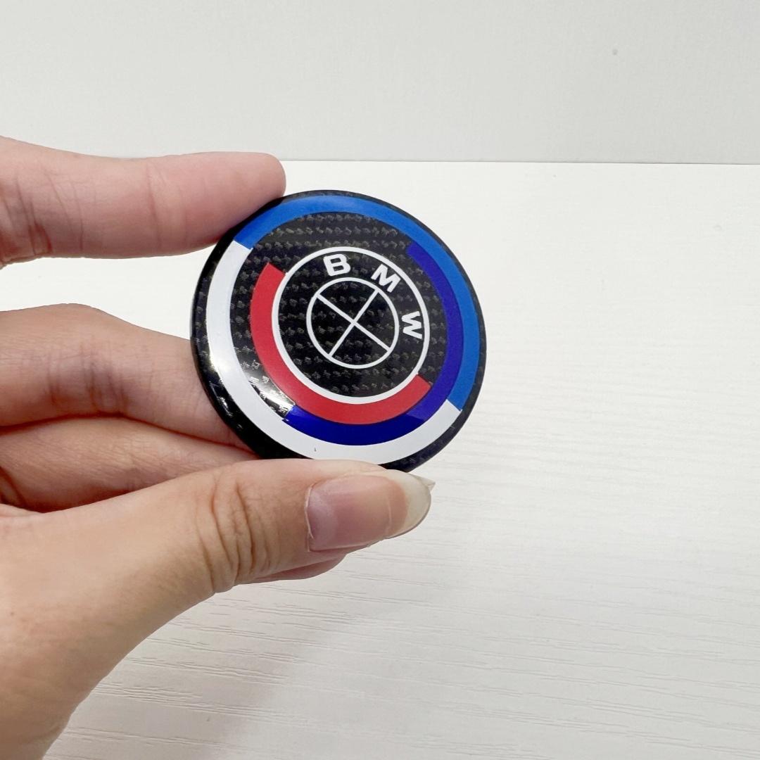 

For BMW carbon fiber logo before and after the 50th anniversary of the hub center cover 23457 series X123457 modified car logo.