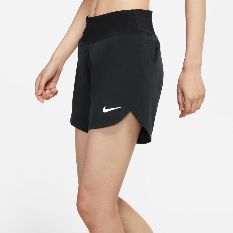 (WMNS) Nike Eclipse Solid Color Casual Sports Running Shorts Black Women's CZ9569-010