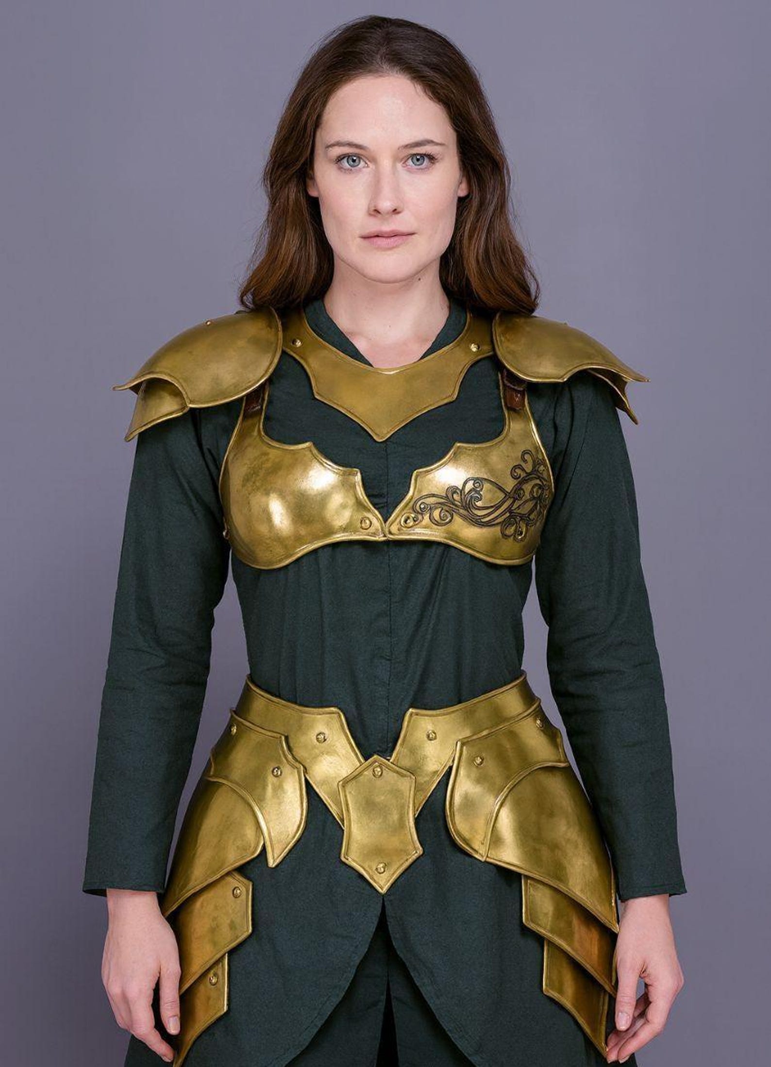 Women s Elven Queen Costume Armor Full Body Fantasy LARP Cosplay