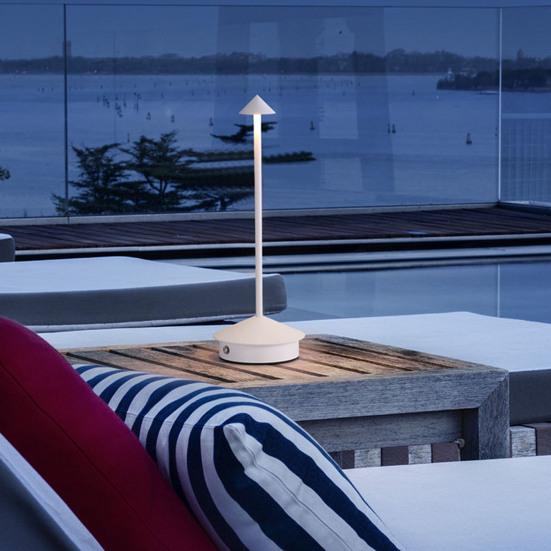 Lampă de birou din metal alimentată cu baterie, control tactil, fără pâlpâire, reglabilă, design anti-alunecare, lampă modernă de noptieră fără fir