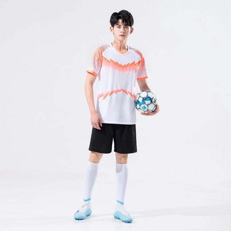 

Football Jersey Set Men S Printed Student Training Jersey Adult Sports Girls Jersey Short-Sleeved Children S Jersey XS белый