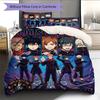Set Copripiumino Trapuntato con Fantasia Scura Jujutsu Kaisen Decorazione per la Casa Regalo (1 * copripiumino + 2 * federe senza imbottitura)
