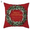 Christmas Themed Throw Pillow Cover With Short Plush Print Living Room Sofa Decoration Cushion Cover Pillow Covers Decorative