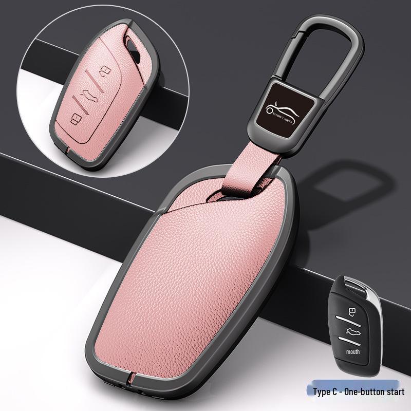 Compatible Metal Key Shell Cover for Roewe RX5 (2016-2020), I6, RX8, RX3, EI5 Models.