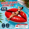 Bouée géante - FERRY JOUETS - Bouée géante lèvres XXL - Rouge - 1,96 x 1,00 m - PVC résistant