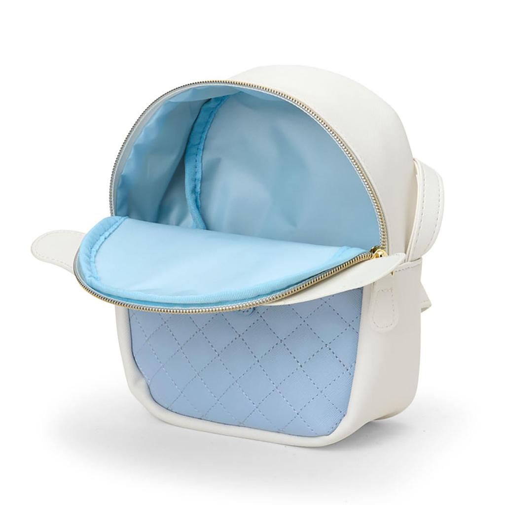 Sanrio Cinnamoroll Shoulder PU Ages 3 and 159832 Face-Shaped Bag, Leather, Up,