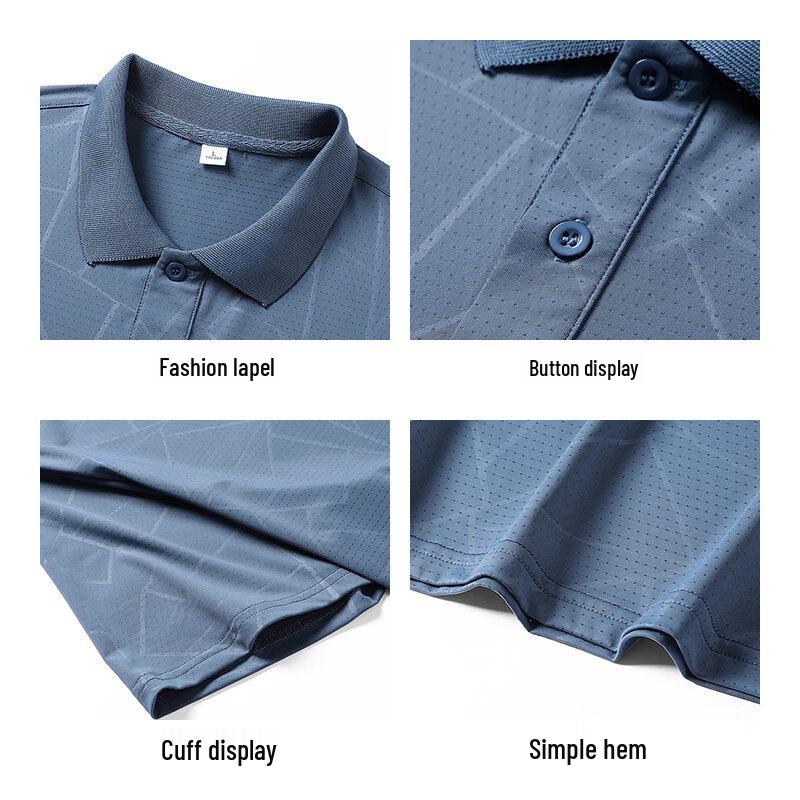 Mao Ren Men's Ice Silk Quick-Dry Polo Shirt