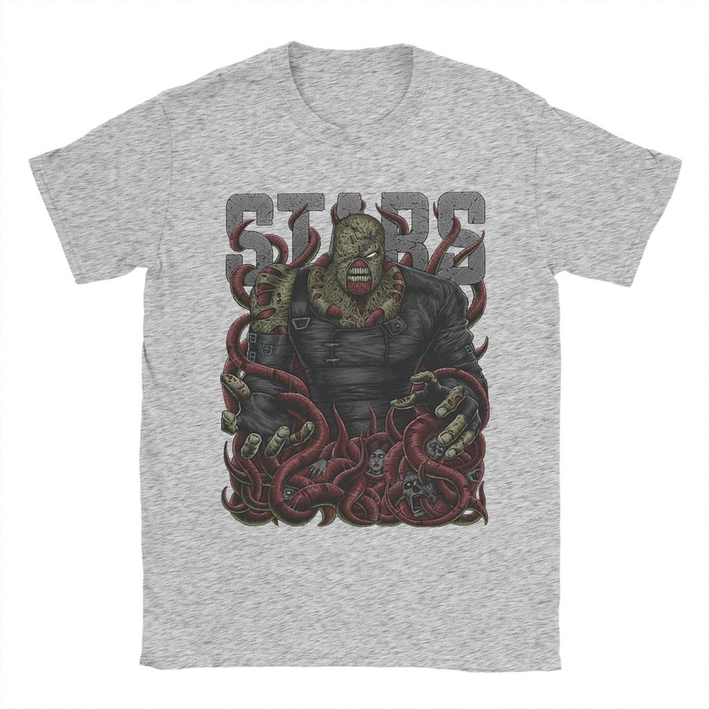 Humorous Residents Evils Nemesis TShirt for Men Crew Neck 100 Cotton T Shirt Short Sleeve Tees 6XL Clothes