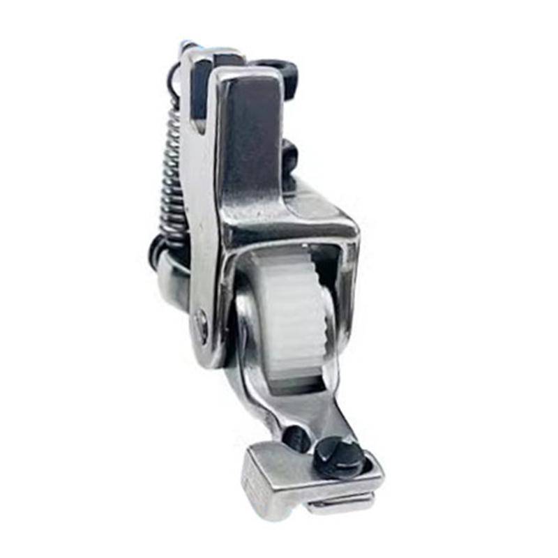 Adjustable Invisible Zippers Presser Foot with Roller Wheel Heavy Duty Steel Presser Feet For Flatbed Sewing Machine