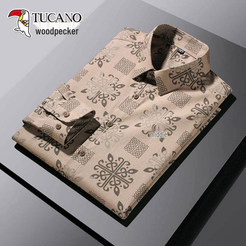 TUCANO Men s Anti-Wrinkle Printed Long-Sleeve Shirt XL
