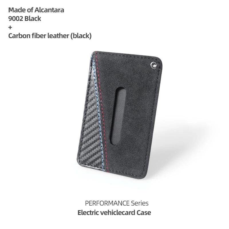 Betterhumz For BMW F10 F20 F30 E60 E61 E90 G20 G30 E70 E71 Made of Alcantara Car Smart Card Key Case Cover Holer Fob Accessories