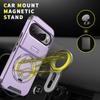 Luxury Hard Shockproof Armor Rotate Ring Bracket Phone Case For Google Pixel 10 9 8 7 Pro XL 8A 9A Push Window Proteciton Cover
