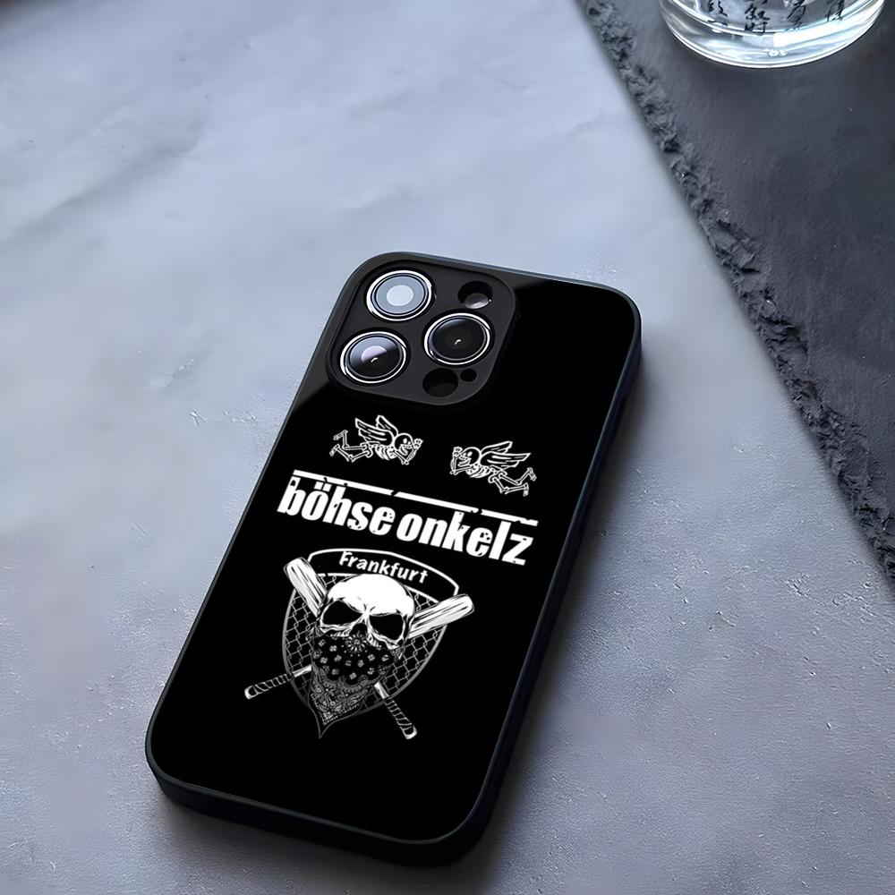 Band B-Bohse OnkelzS Hot Phone Case Tempered Glass For IPhone 17 13 14 16 12 15 11 Pro Max Plus Mini X XR SE2020 Coque