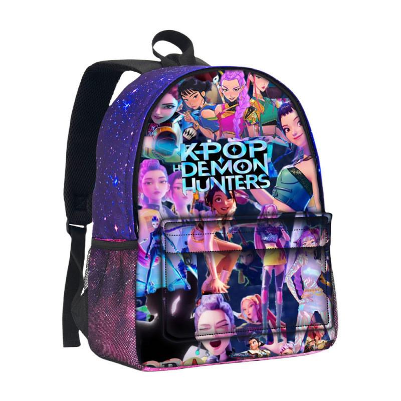 Hunterxhunter Kpop Backpack With Durable Oxford Fabric For School Use