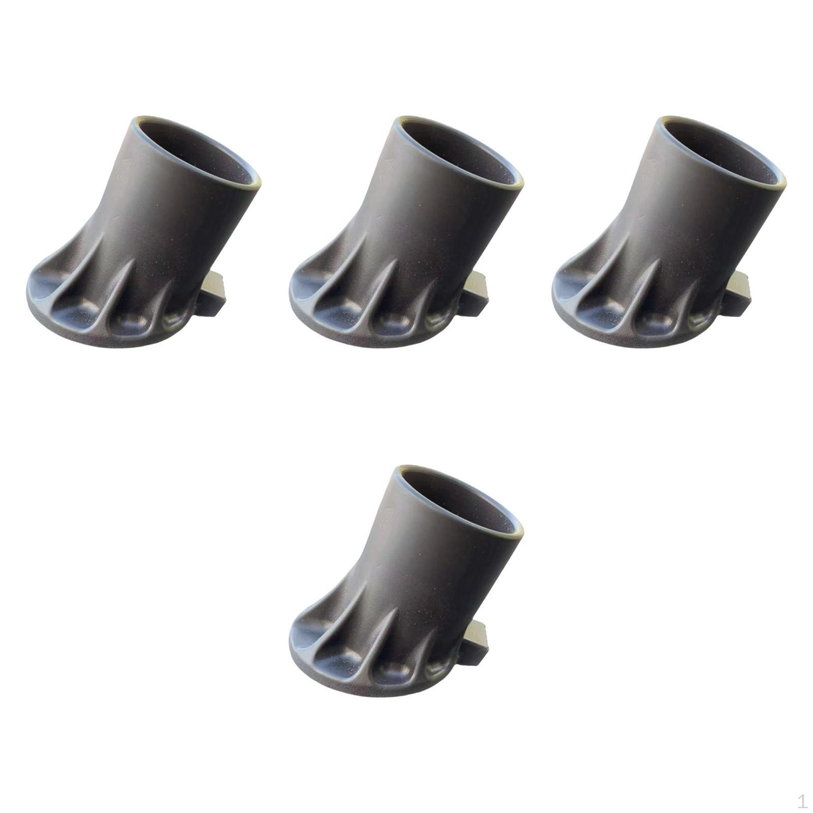 

4 шт. Накладки на ножки лестницы, коврики для ножек, бытовые, профессиональные, легко устанавливаемые, нескользящие, ступенчатые Mouth Diameter 5.2cm