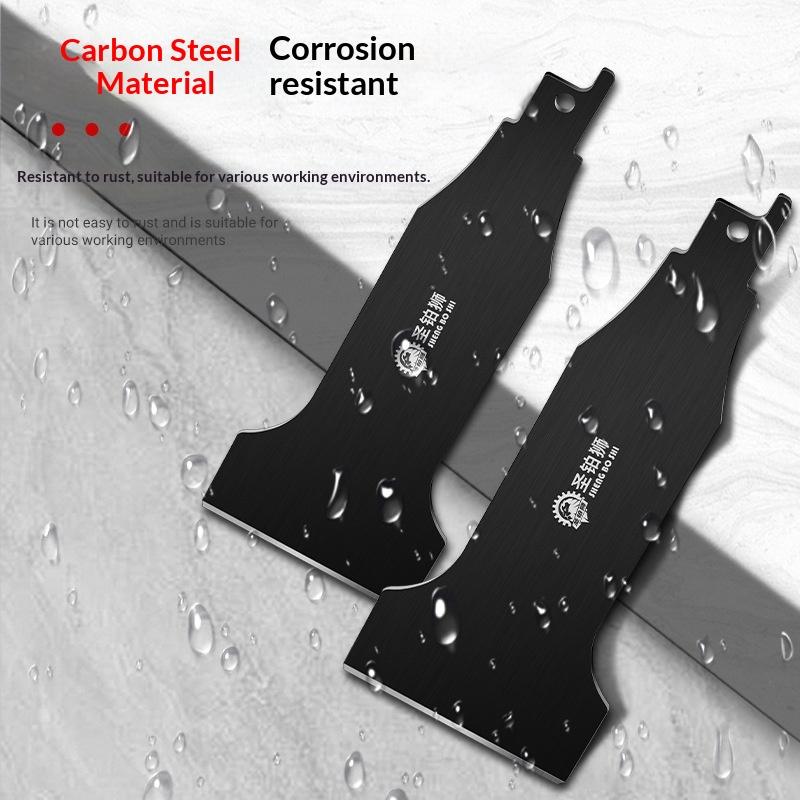 1/4Pcs Reciprocating Saw Scraper , High Carbon Steel Tile Cleaning Tool For Removing Mortar And Adhesive From Ceramic Wall