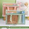 Double-Layer Transparent Tote: Book Carrier & File Storage for Exams and Homework