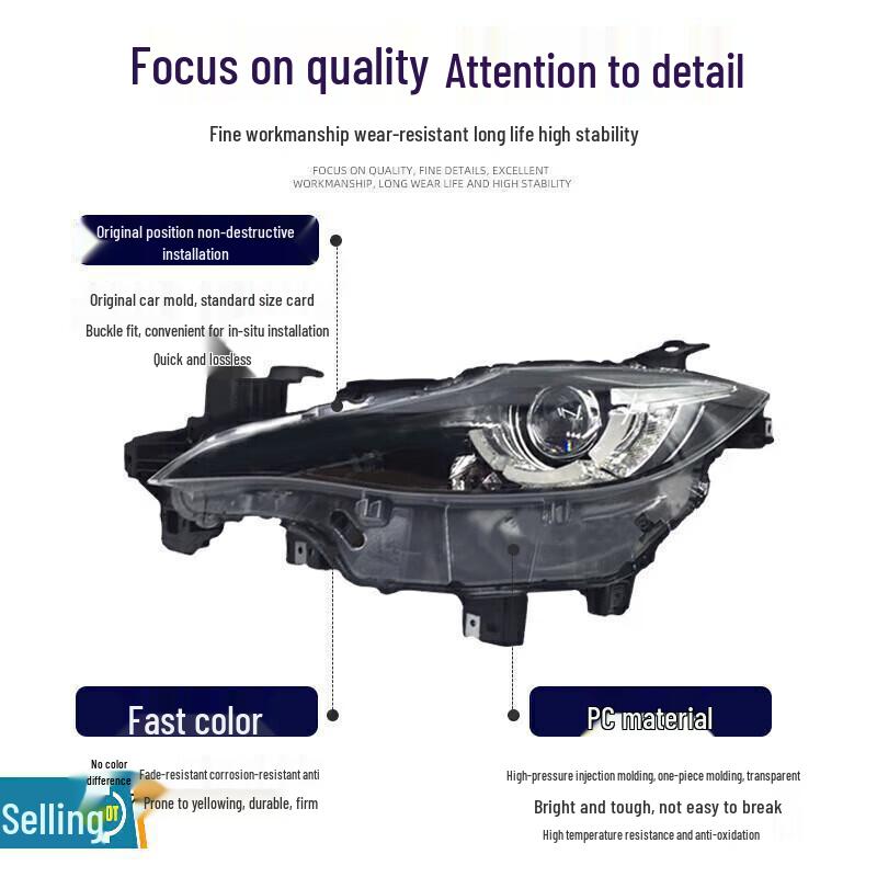 Mazda CX-4 High Beam Headlight Cover & Housing Assembly