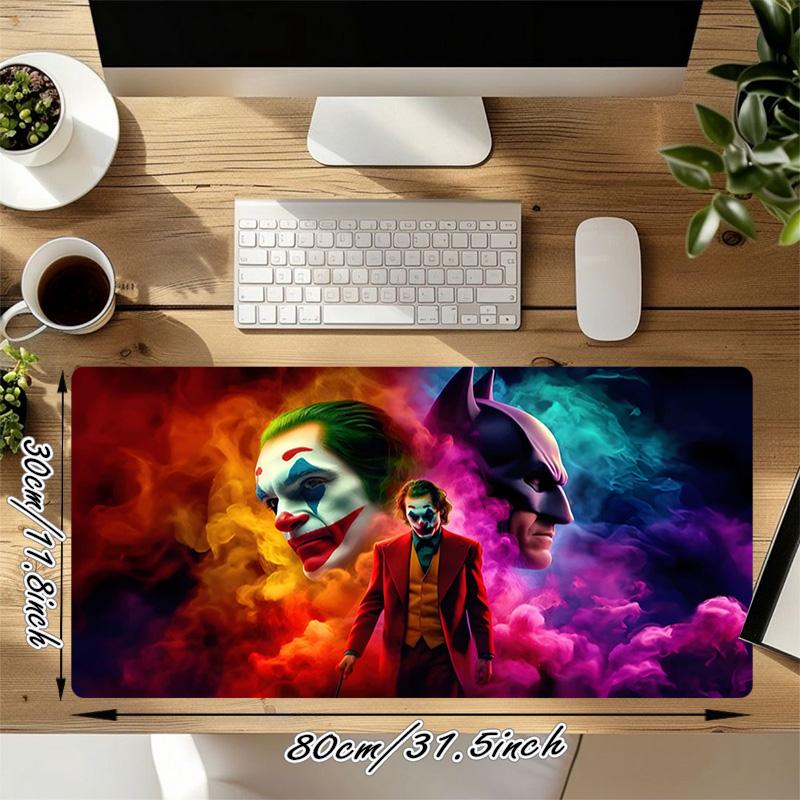 Joker Batman Xl Gaming Mouse Pad Nonslip Rubber Base Stitched Edge Waterproof Desk Mat For Pc Laptop Gamer Office Computer Accessories C929141