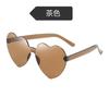 Heart Shape Sunglasses Love Heart Glasses Frameless Sunglasses