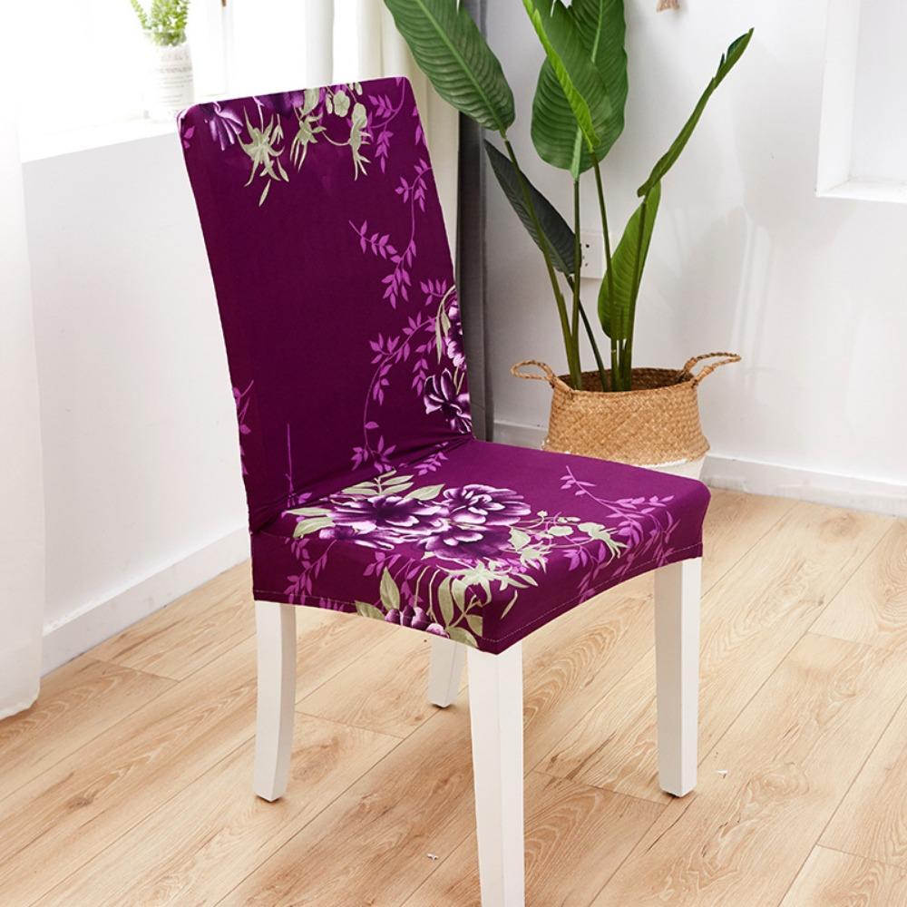 Stretchable Dustproof Chair Cover Fits Hotel Dining Chairs Office Chairs with Tight Fit Elastic Design for Home