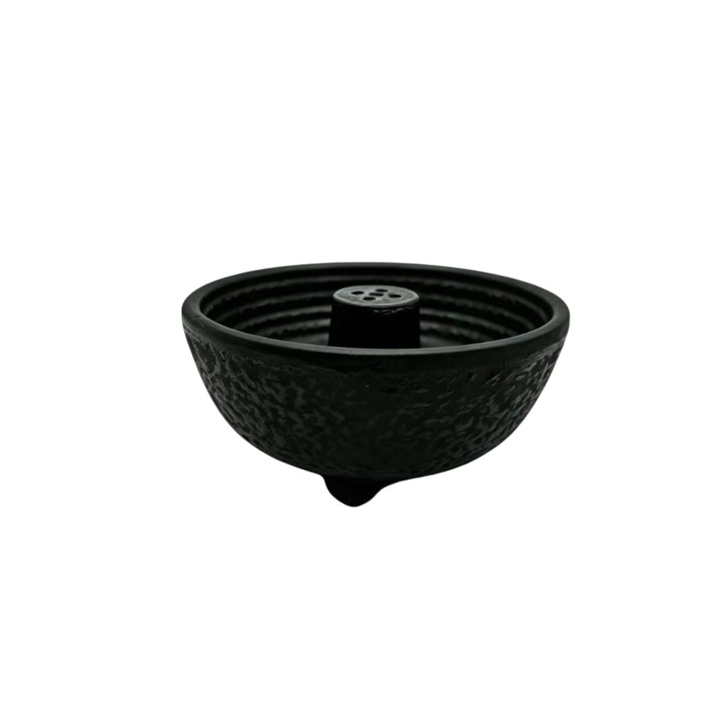 Mini Cast Iron Cone Incense Burner Heat Resistance Creative Cast Iron Incense Holder Retro Lotus Shaped Cast Iron Incense Censer