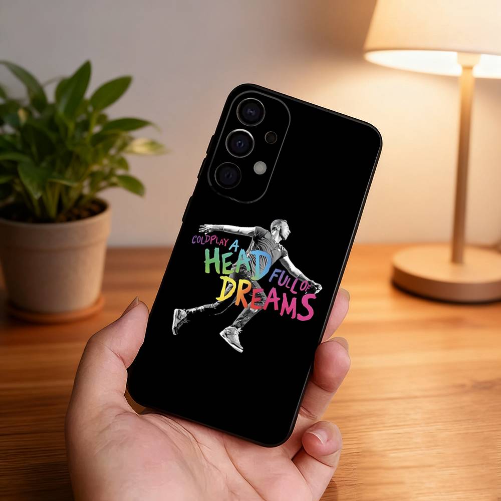 

C-Coldplay Band Phone Case For Samsung S25,S24,S21,S22,S23,S30,Ultra,S20,Plus,Fe,Lite,5G Black Cover Samsung S25ULTRA