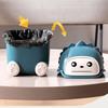Little Monster Trash Can 12 Months Old Small Monster Trash Can Exquisite Craftsmanship Cute Shape with Lid for Bedroom Living Room Practical