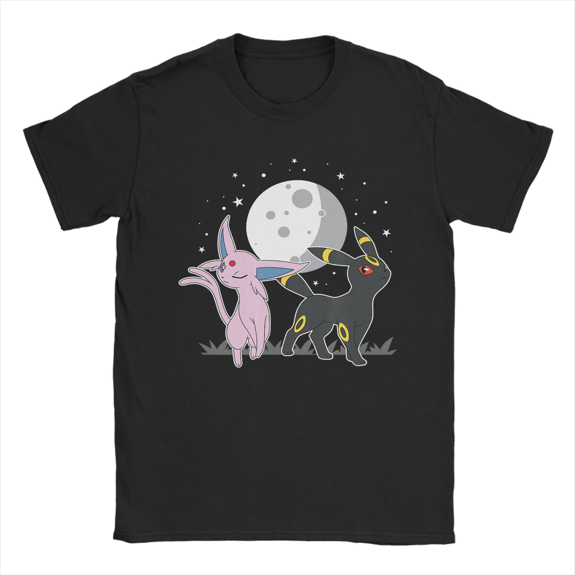 

Streetwear T Shirt Summer Pokemon Eevee Sleeping On Leaves Generation Novelty T-Shirts Cotton Tshirt Print Short Sleeve Tees L