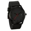 Men's Fashion Suede Strap Quartz Watch with Calendar & Large Dial