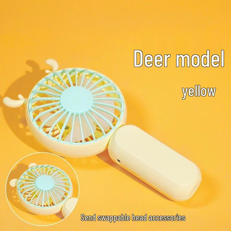 Portable Cartoon Rechargeable Handheld Mini Fan