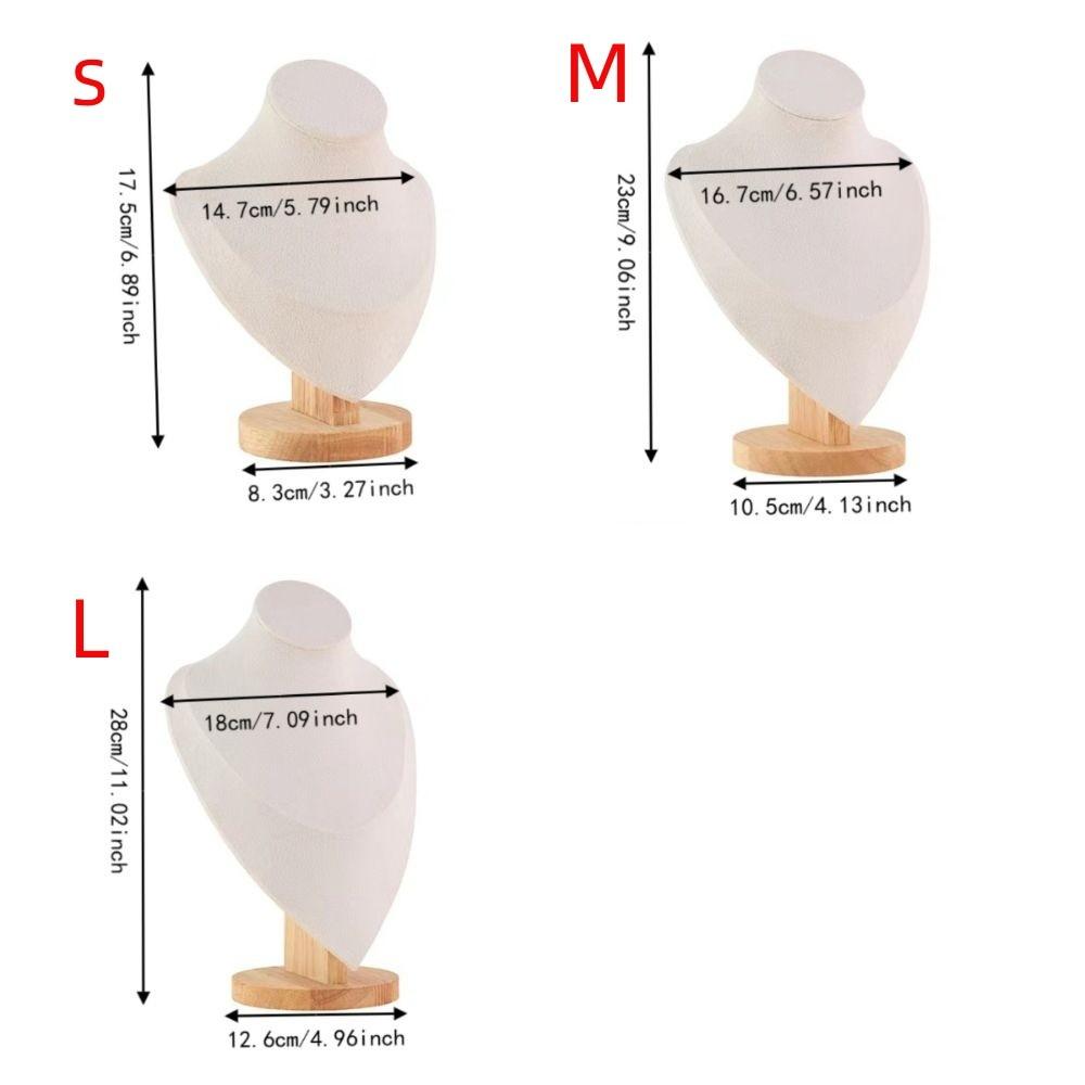 Elegant Necklace Display Stand Portable Mannequin Stand Jewelry Bust Display Holder Trade Show