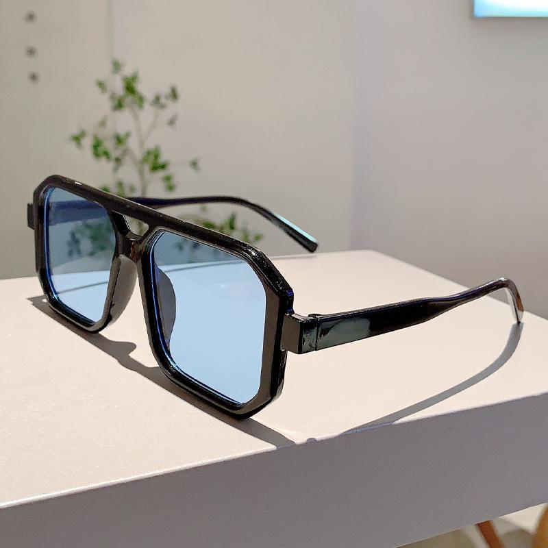 1/3 Pcs Trendy Square Decoration Shades Retro Oversize Gradient Women Sunglasses Men's Brand Sun Glasses for Driving Fishing