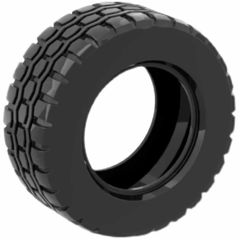 MOC 92912 Small Building Block Spare Parts - 9.4x3.8CM Tire Standard чёрный