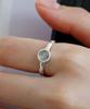 47Bag 925 Silver Moonstone Gemstone Ring Elamun