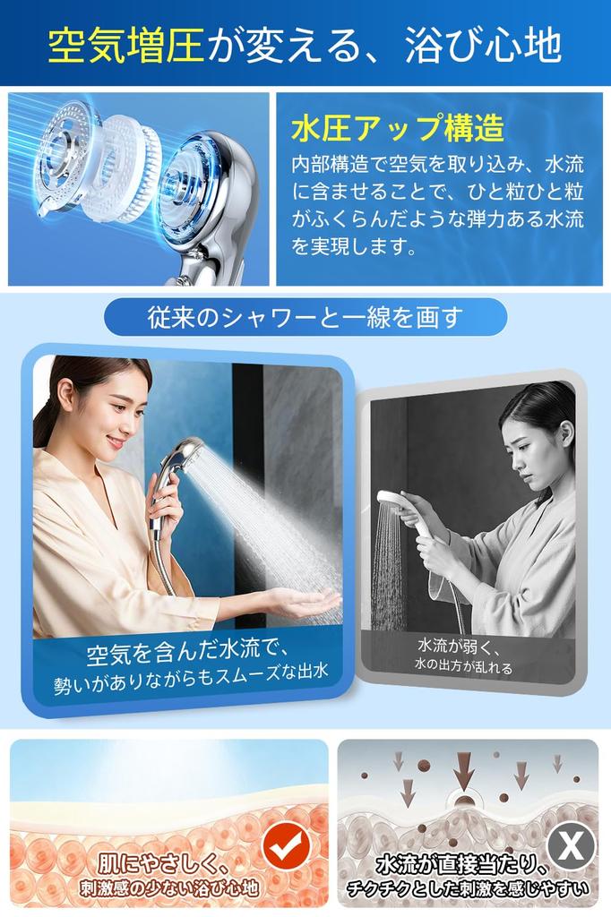 2026 Innovation Shower Water Saving and Water Bubble Shower Head with Water High Water Powerful Pore Dirt Skin Beautiful and Heat Bathroom Shower Mist