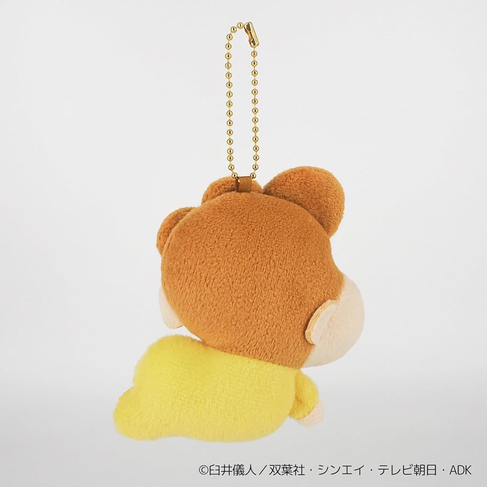 Sanei Boeki Crayon Shin-chan Sunflower Plush Toy 8.5x3.5x10cm Soft Mascot Doll