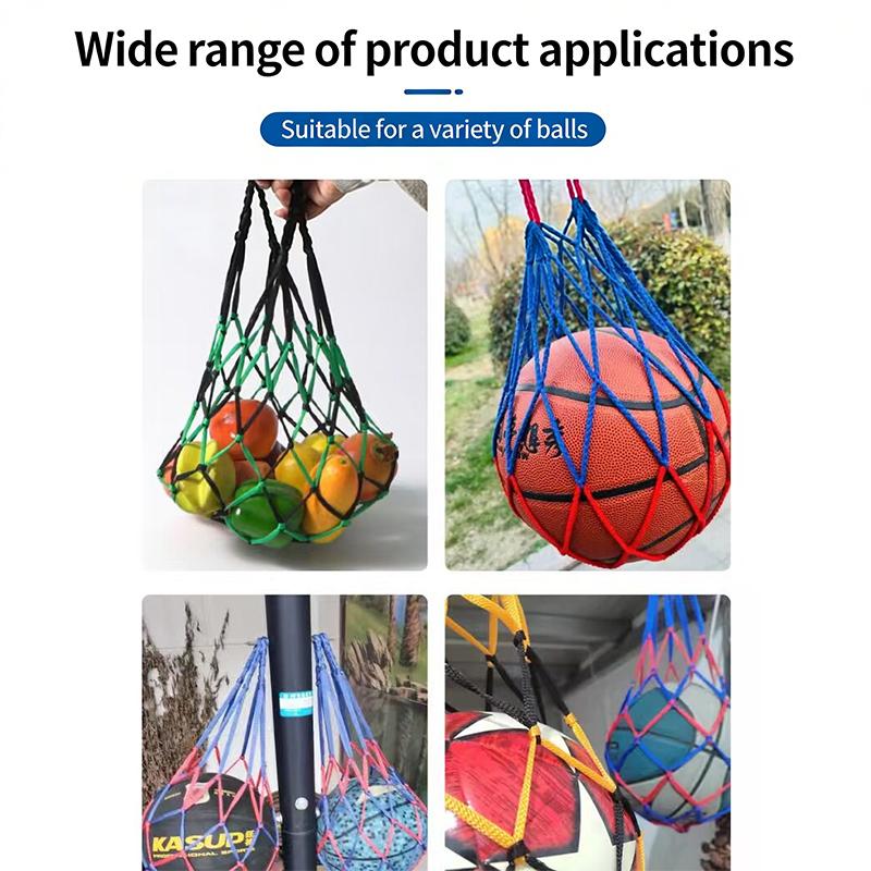 Fotbalová síťová taška Nylon Tučné úložiště Přenos jednoho míče Přenosné vybavení Venkovní sporty Fotbal Basketbal Volejbal