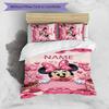 3pcs Minnie5 Cover Set - Personalized Name, HD Printed Bedding with 1 Cover and 2 Pillowcases - Perfect for Home Decor, Easy Care