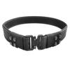 Men's Black Nylon Tactical Belt with Alloy Buckle - Braided for Security, Suitable for Outdoor Training and Duty Activities.