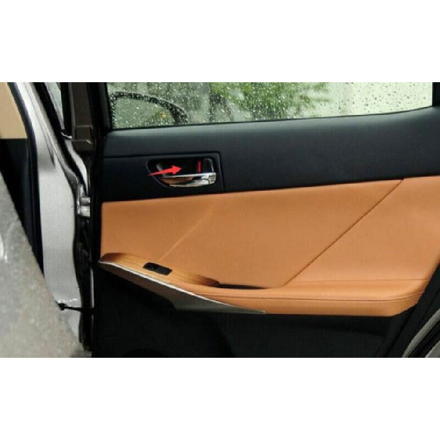 Interior Door Bowl Cover Trim 4PCS Fit For Lexus IS300 350 2014-2019 Black Steel