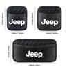 Leather Car Storage Bag Seat Back Center Console Organizer Key Holder For JEEP Renegade Grand Grand Cherokee JK Wrangler Compass