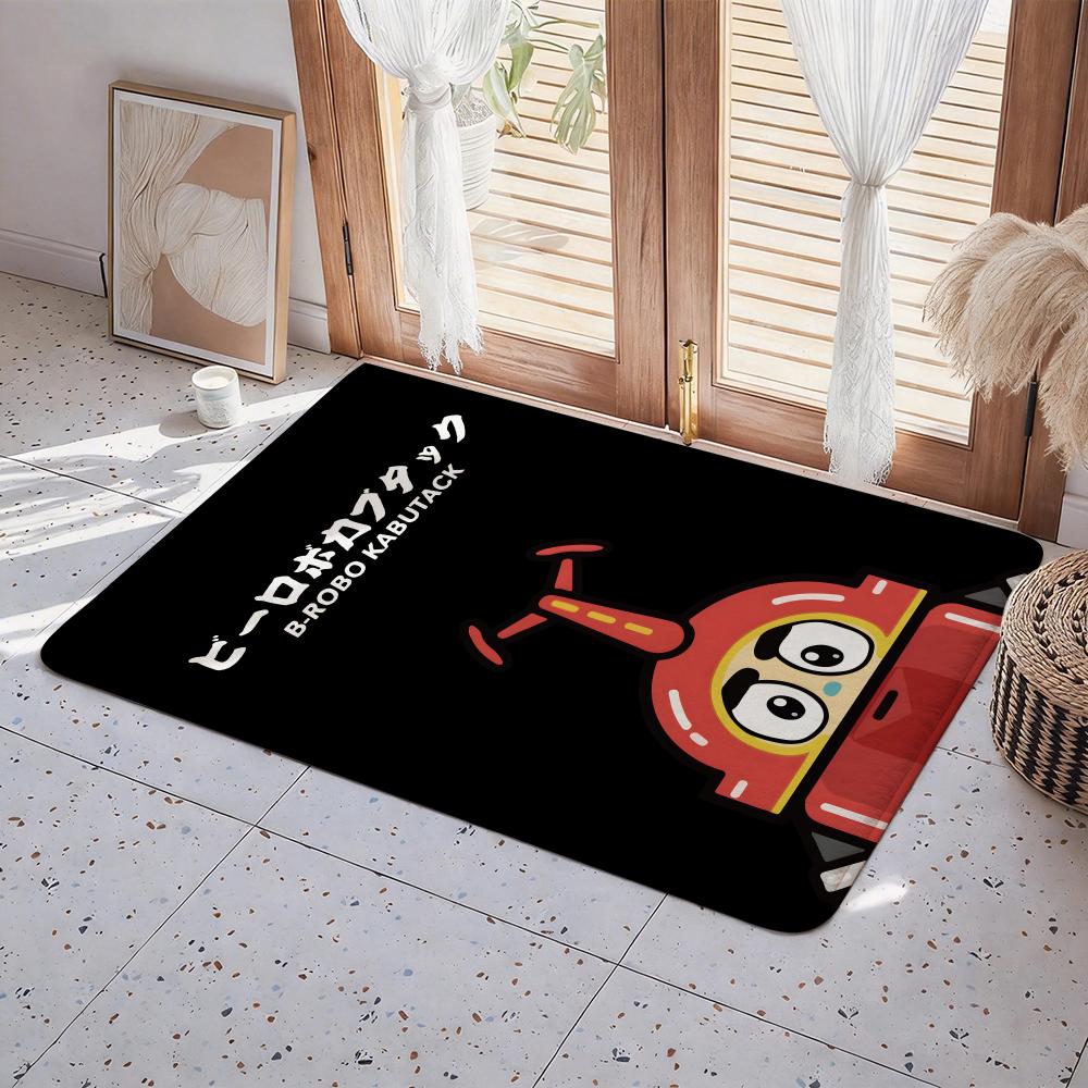 Cartoon C Robo Kabutack Fußmatte Eco Flanell Fußmatte Rutschfest Geruchlos Innenboden Teppich Weicher Kurzer Plüsch Hausmatte