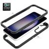 Clear Back Phone Case for Samsung Galaxy S23 FE,Acrylic+PC+TPU Anti-Scratch Phone Cover