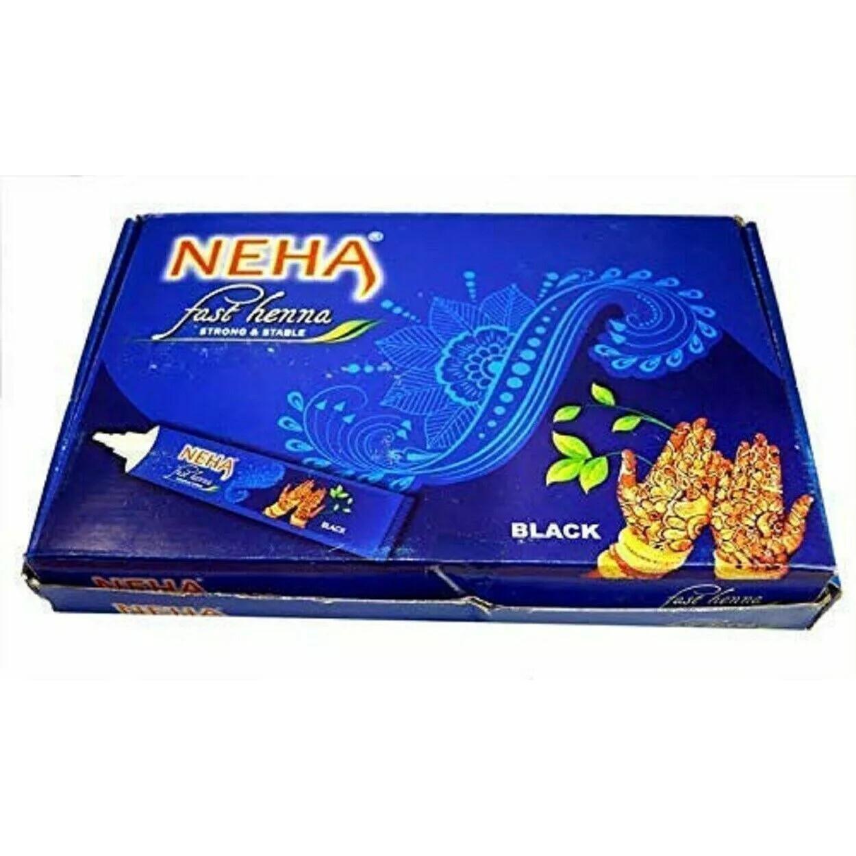 

Neha fast Henna Herbal black Mehdonei Paste Tubes 10pis 5B083M4Y1JZ