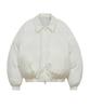 Standarderror 87-Stan023 Essential Collared Neck 2-Way Padded Jumper Ivory