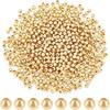 Brass Round Spacer Beads, Real 18K Gold Plated, 3mm, Hole: 1mm, About 600pcs