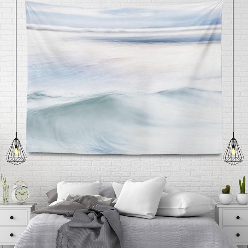 Bohemian Ornaments Large Fabric Tapestry Sea Beach Landscape Wall Aesthetic Room Decor Bedroom Living Home