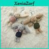 Lovely Long-eared Rabbit Keychain Plush Toy For Bags Bouquets And Gift Boxes